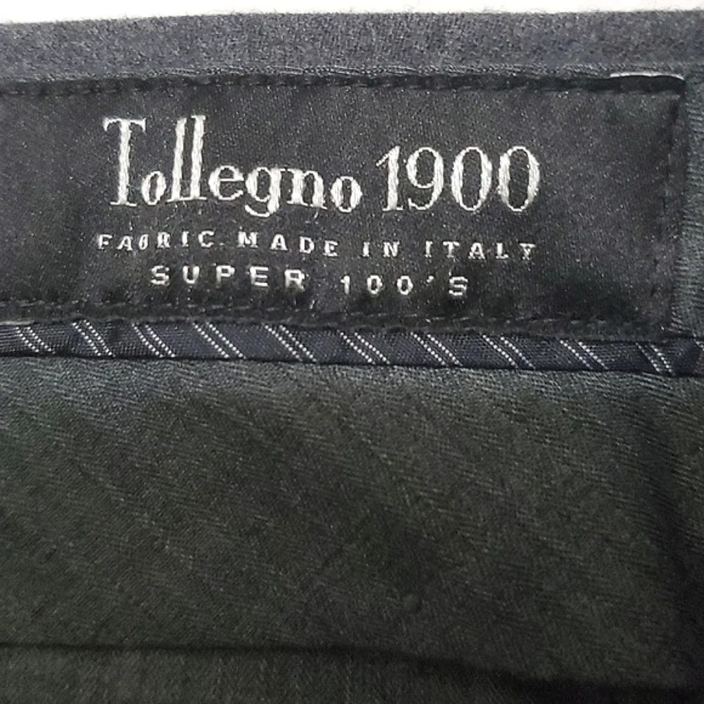 Banana Republic Slim Fit Tollegno Charcoal Office Event Wool Blend Pants 38 X 32